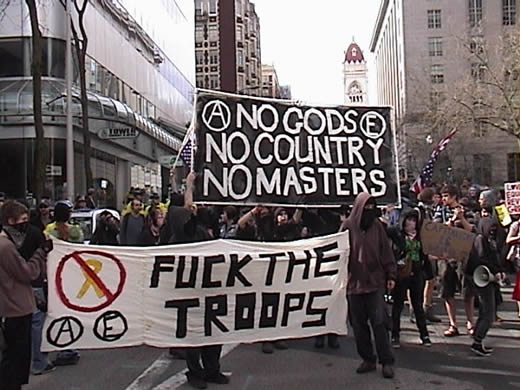 fuck the troops picture face of democratic party.jpg